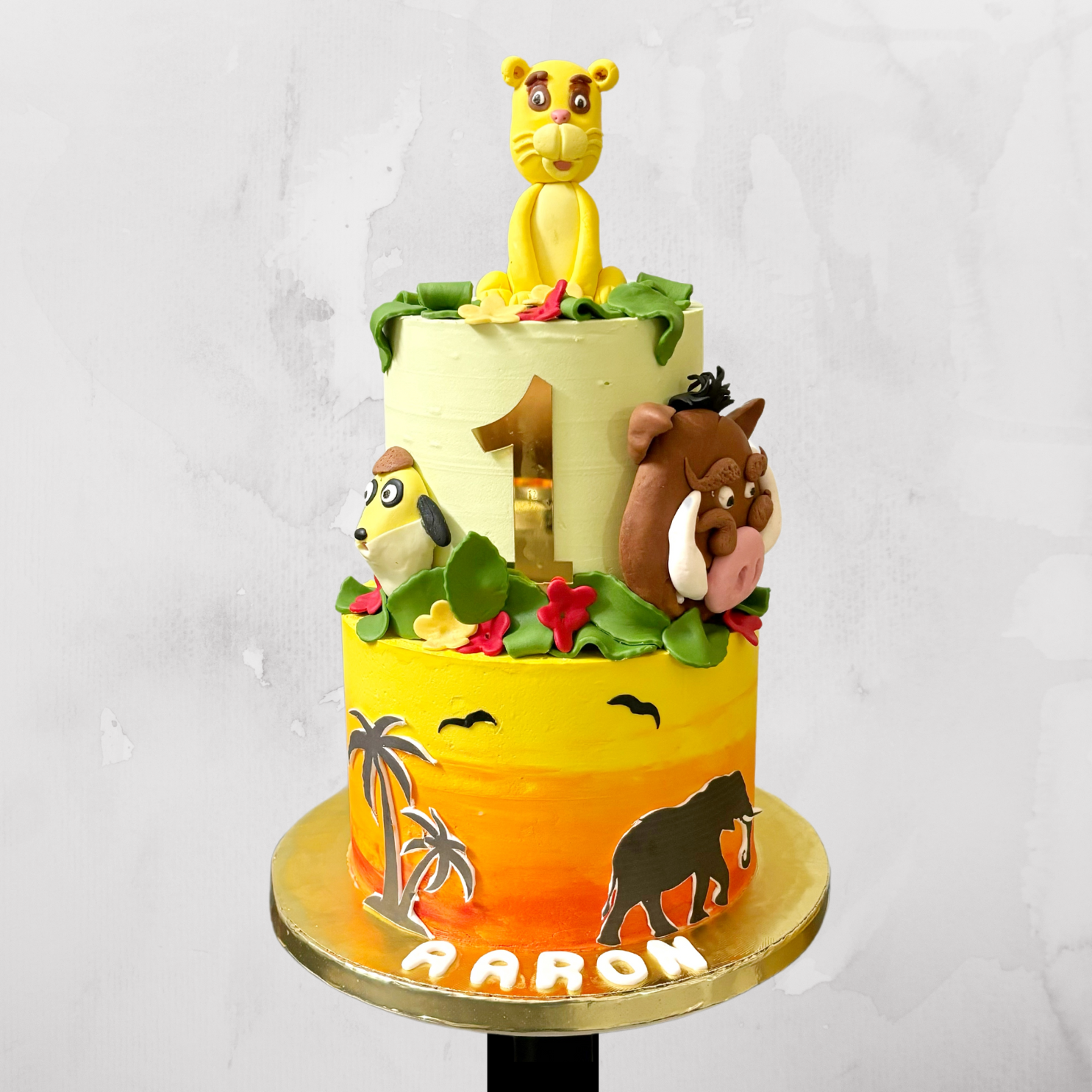 Lion King Theme Birthday Cake